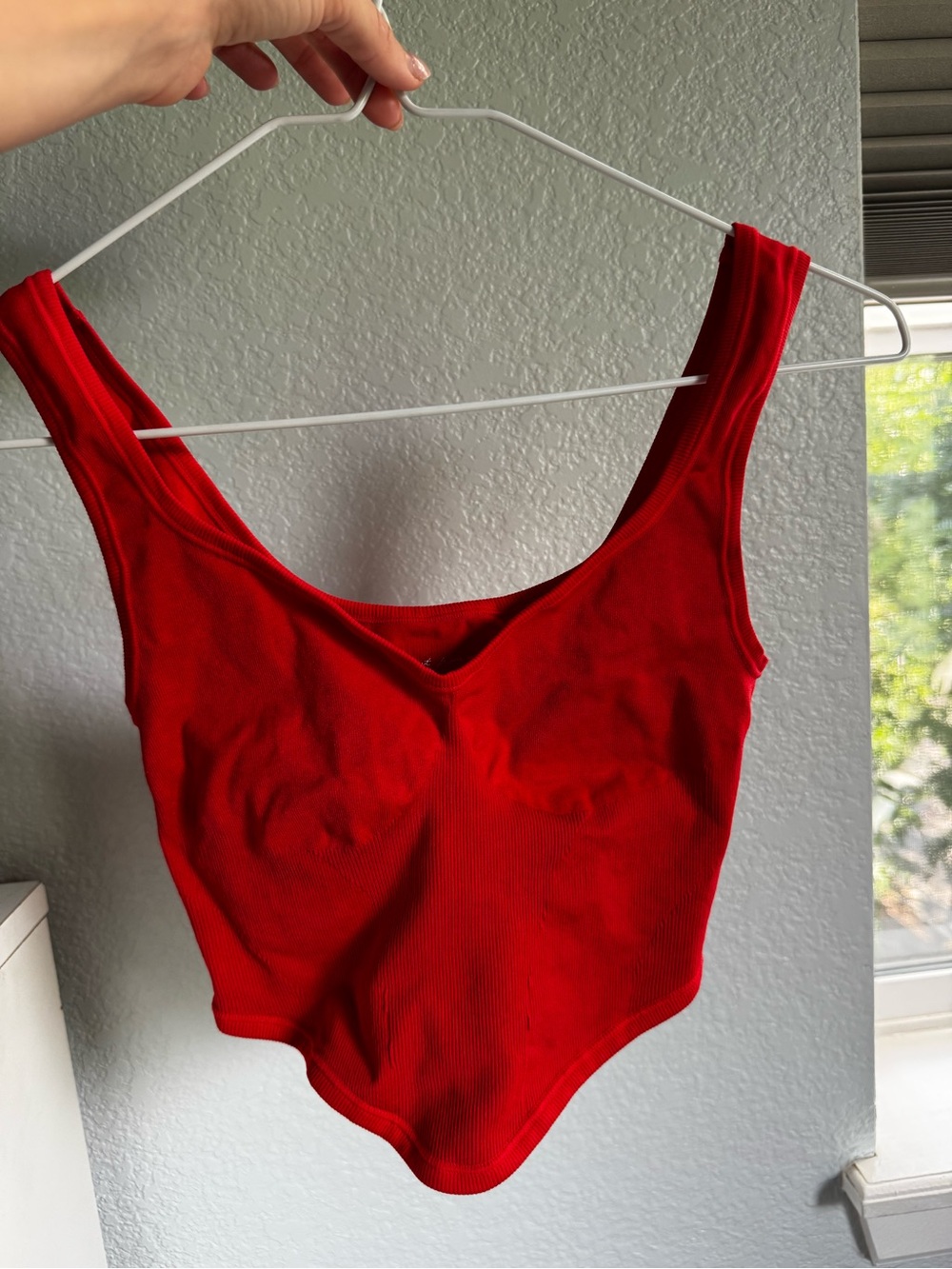 Urban Outfitters seamless cherry red corset; XS/S